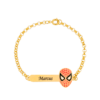 Z-spiderman-b.png Pulseira Infantil, Homem Aranha Personalizado, Banho a Ouro