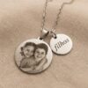 Colar Personalizado, com Nome e Foto Gravado, Aço inox