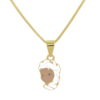 Colar Infantil Frozen com Resina, Banhado a Ouro 18K