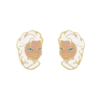 Brinco Infantil Frozen, Colorido, Tarraxa Baby, Banhado