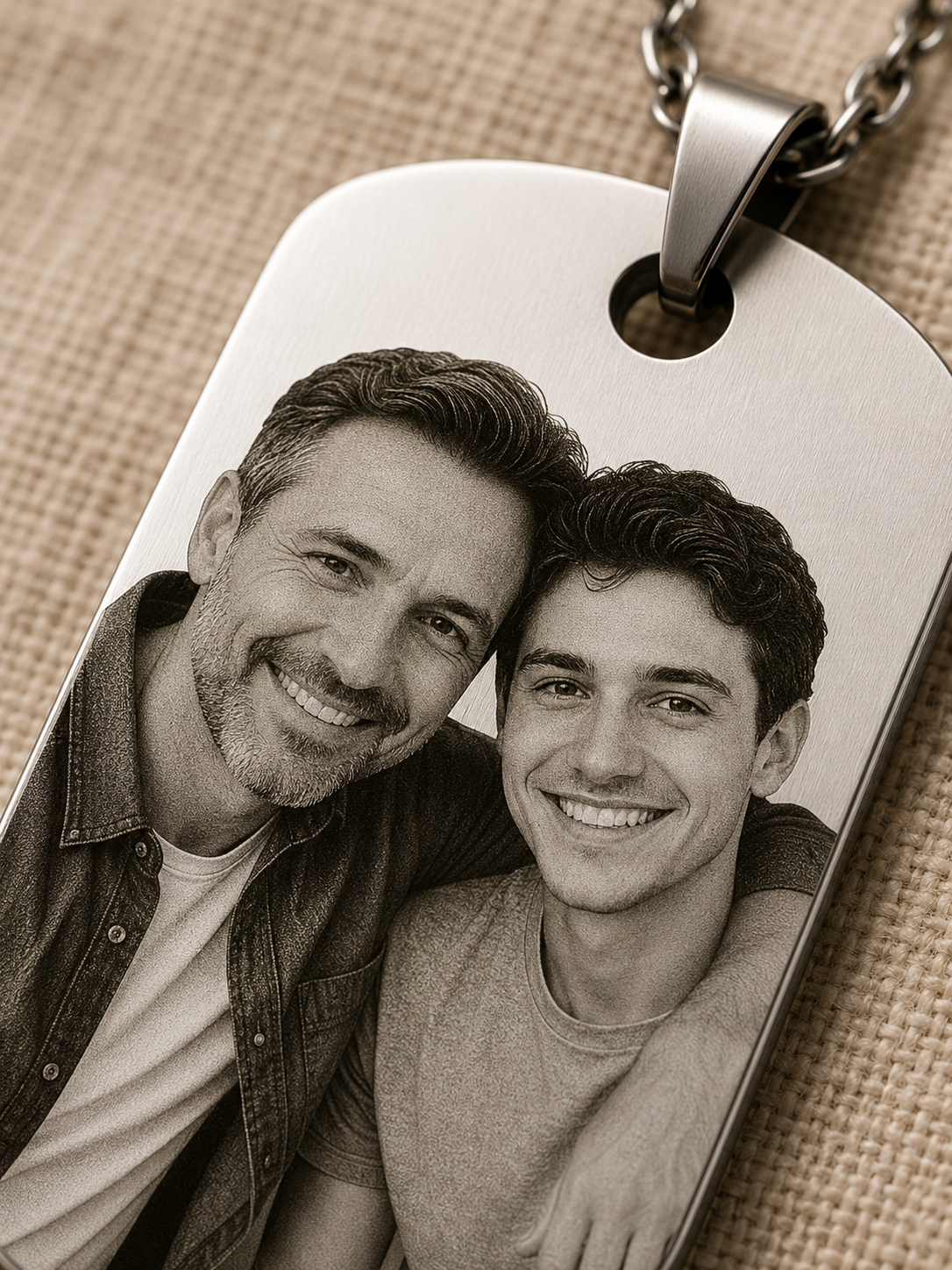 Colar Placa Inox, Personalizado com Fotogravação, Aço Inox - Imagem 5