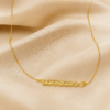 Colar de Nome Em Libras, Personalizado, Banhado a Ouro