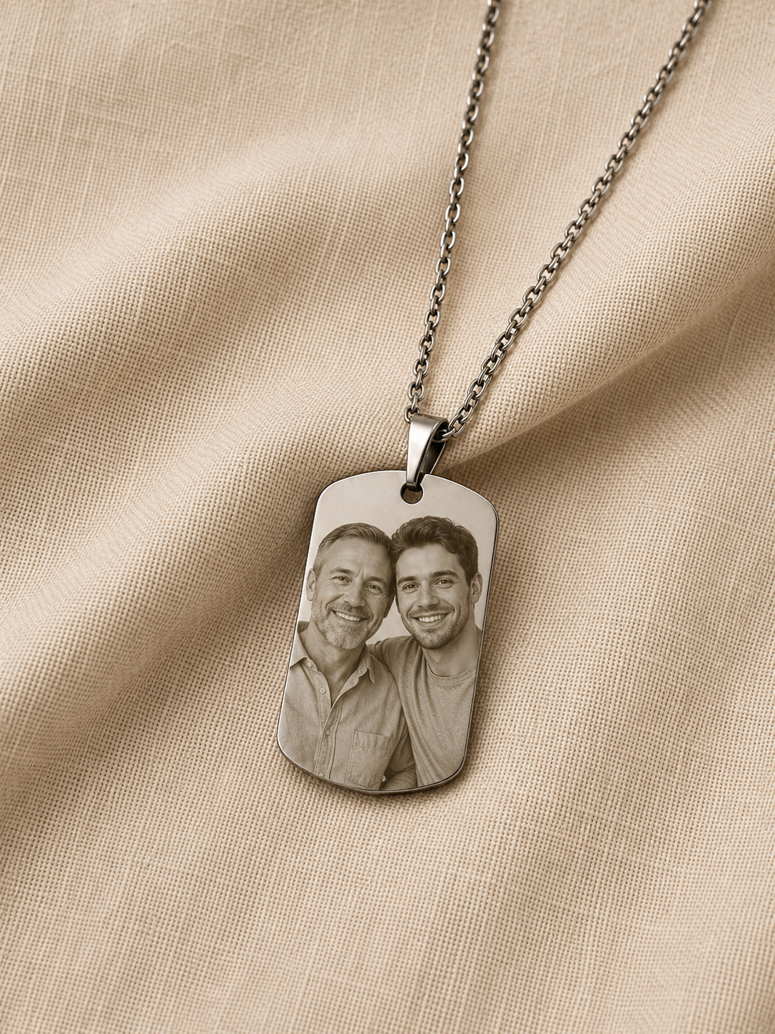Colar Placa Inox, Personalizado com Fotogravação, Aço Inox - Imagem 6