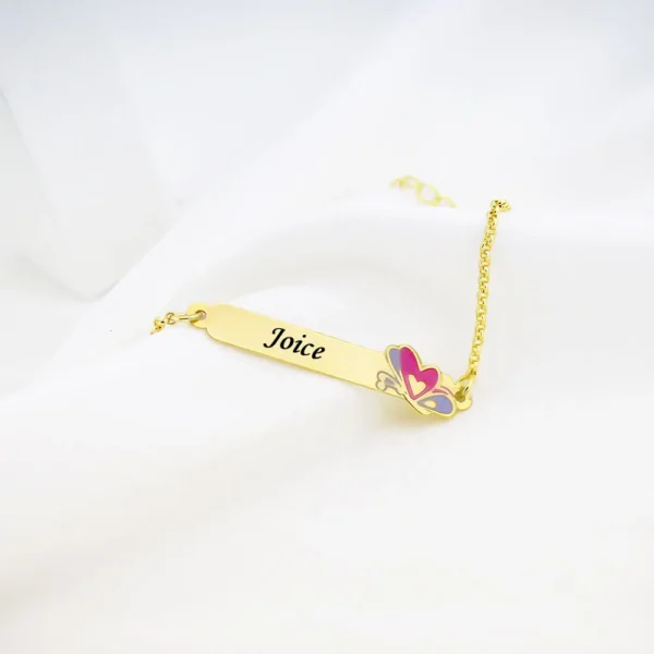 Pulseira Infantil, Borboleta com Re...