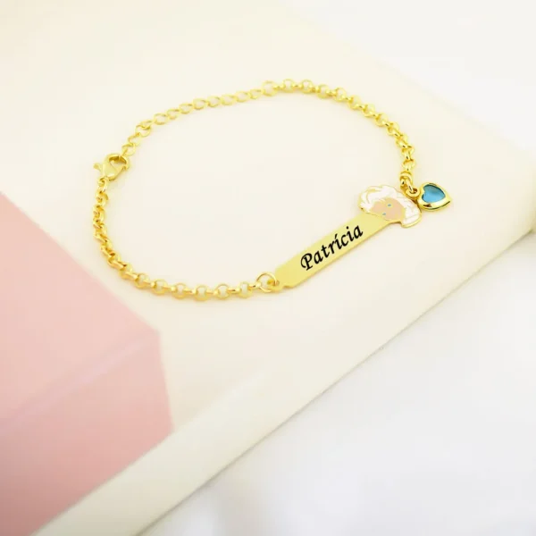 Pulseira Infantil, Frozen com Resin...