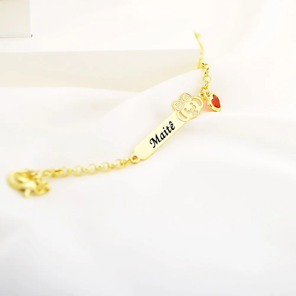 Pulseira Infantil, Lilica Repilica com Nome, Personalizado - Imagem 7