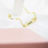 Pulseira Infantil, Menina com Nome Personalizado, Banhado