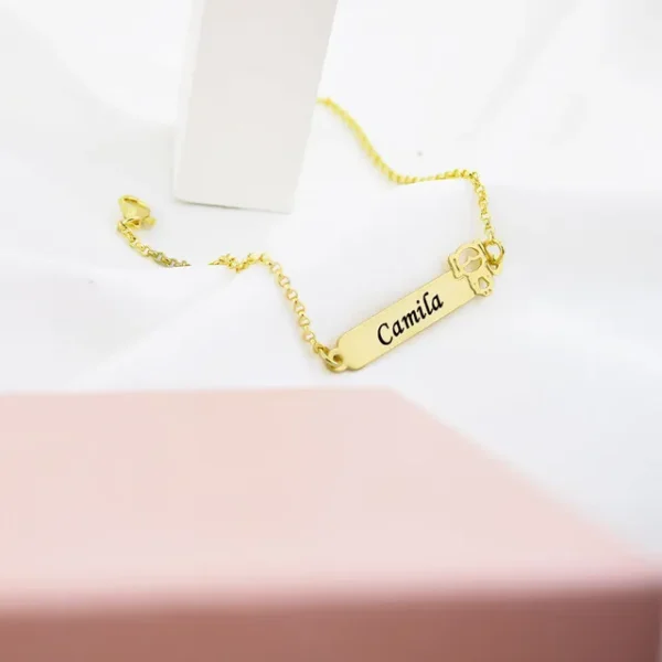Pulseira Infantil, Menina com Nome ...