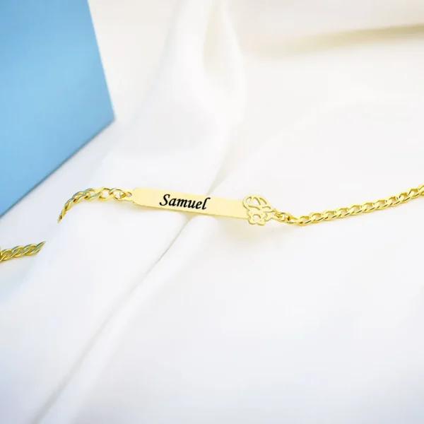 Pulseira Infantil, Menino com Nome ...