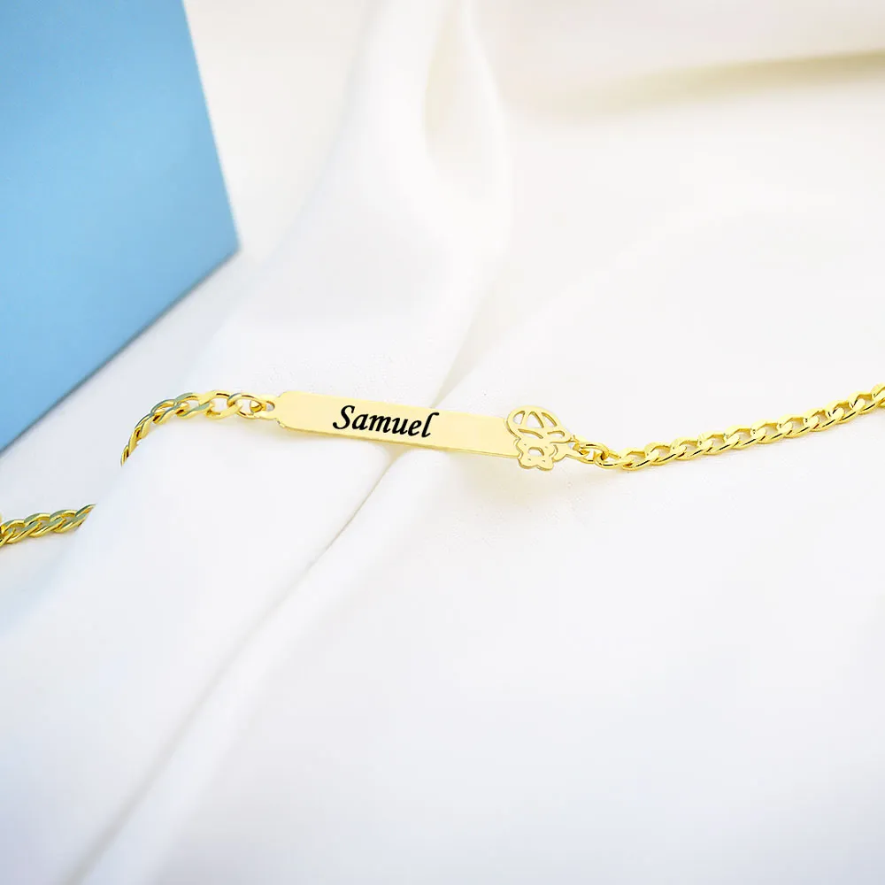 Pulseira Infantil, Menino com Nome Gravado, Personalizado - Imagem 3