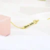 Pulseira Infantil, Minnie com Nome Personalizado, Banhado