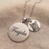Colar Personalizado, com Nome e Foto Gravado, Aço inox