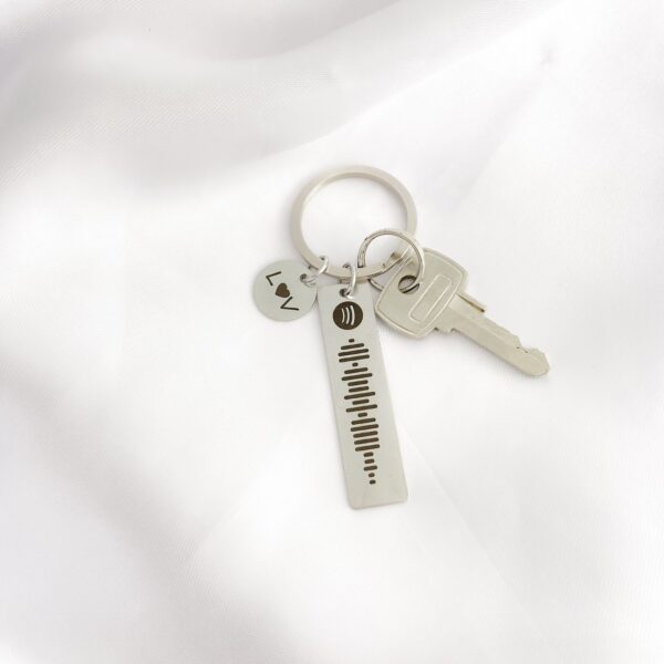 1c4c0e73-e047-439b-947e-f2736924d252 Chaveiro Plaquinha Spotify Personalizado em Aço Inox