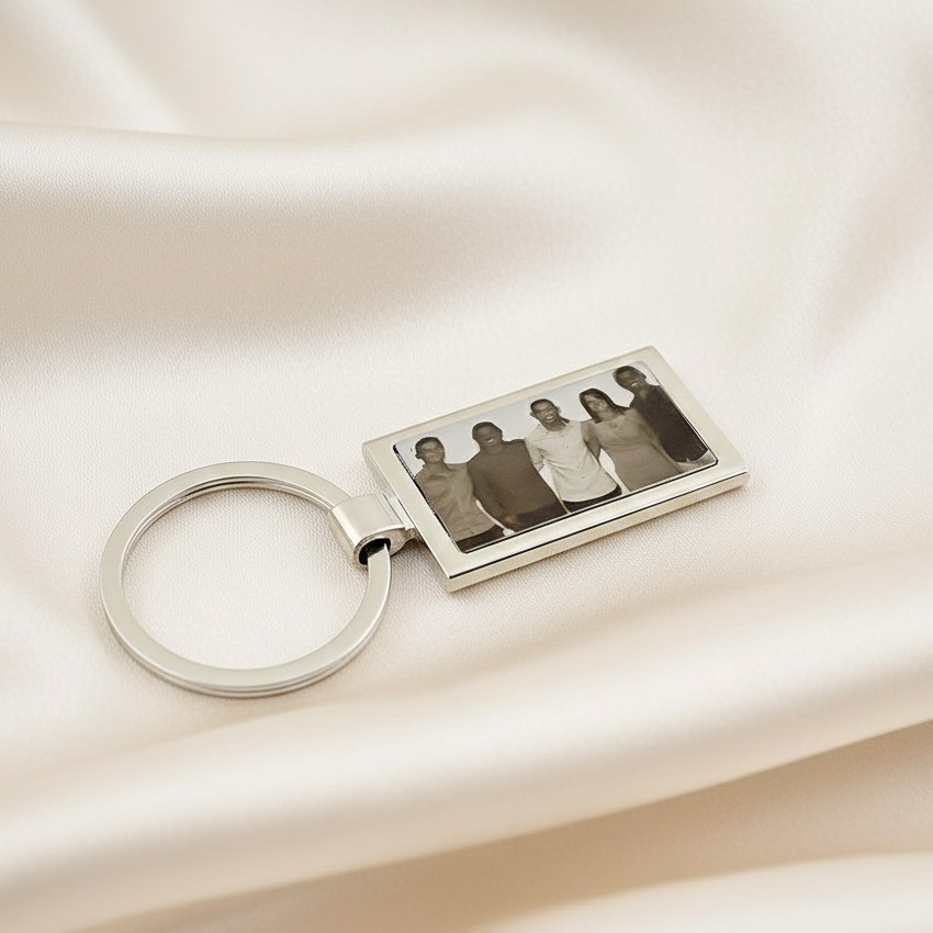 Chaveiro Inox Retangular Personalizado, com Gravação a Laser - Imagem 4