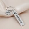 BRINCO PERSONALIZADO-0050 Chaveiro Plaquinha Spotify Personalizado em Aço Inox