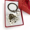 WhatsApp Image 2024-05-22 at 14.12.31 Chaveiro Quadrado, Personalizado com Dados Casal e Spotify, Aço Inox