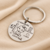 chaveiro dado bebe Chaveiro Inox Redondo, Gravado Dados de Nascimento do Bebê