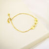 Pulseira Medalinhas, Nome Personalizado, Banhado a Ouro