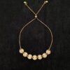 Pulseira Medalinhas, Nome Personalizado, Banhado a Ouro
