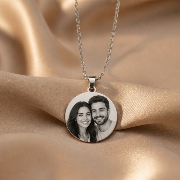 Colar Redondo, Personalizado com Fo...