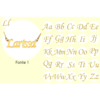 Pingente de Nome Fontes Personalizado, Banhado a Ouro 18k