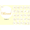 Pingente de Nome Fontes Personalizado, Banhado a Ouro 18k
