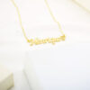 Colar De Nome, Fontes Personalizados, Banhado Ouro 18k