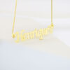 Colar De Nome, Fontes Personalizados, Banhado Ouro 18k