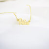 Colar De Nome, Fontes Personalizados, Banhado Ouro 18k