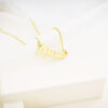 Colar De Nome, Fontes Personalizados, Banhado Ouro 18k