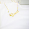 Colar De Nome, Fontes Personalizados, Banhado Ouro 18k