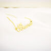 Colar De Nome, Fontes Personalizados, Banhado Ouro 18k