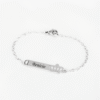 8000356-PER-Pulseira-Infantil-Coroa-A-o-Inox Pulseira Infantil, Coroa, Aço Inox
