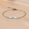 Pulseira Infantil, Menino Simples, Aço Inox
