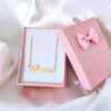 Colar De Nome, Fontes Personalizados, Banhado Ouro 18k