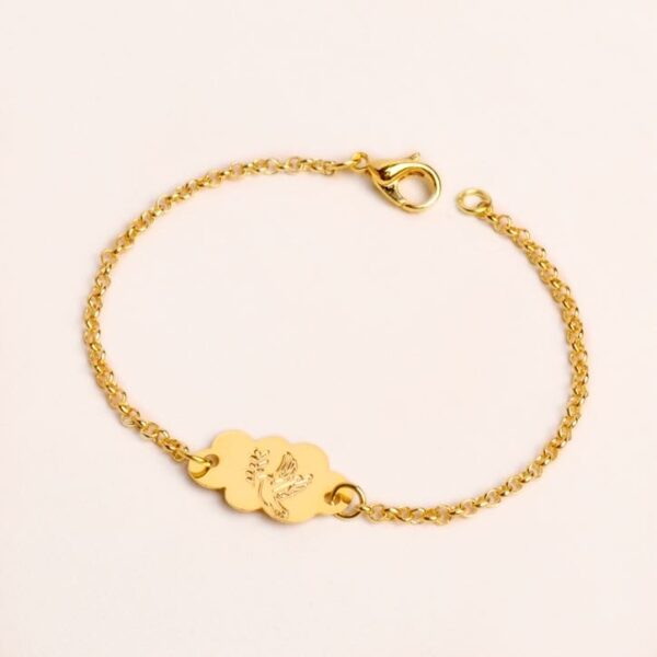 Pulseira Infantil Bebê, Nuvem, Pom...