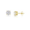 IMG-7738.jpg Brinco Ponto De Luz, Zircônia Galeria 3mm, Banhado a Ouro