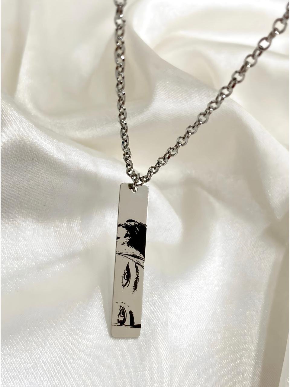 Colar Plaquinha com Olhar, Gravado ...