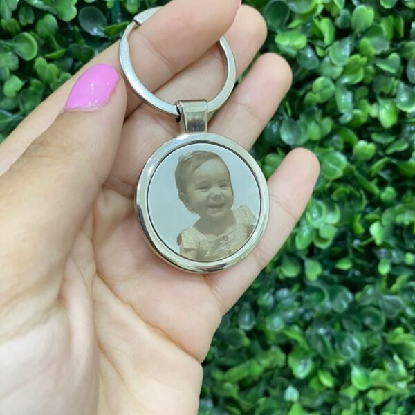 Chaveiro Inox Redondo Personalizado...