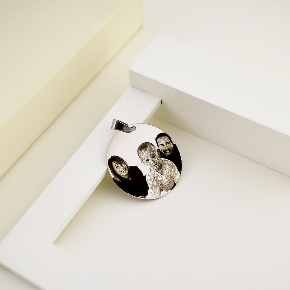 Pingente Inox Redondo, Personalizad...