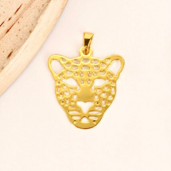 Pingente de Onça Pintada Vazado, M...
