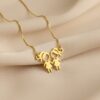 Colar Filho/a Criança, Menino/Menina, Liso Banhado a Ouro 18k
