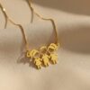 Colar Filho/a Criança, Menino/Menina, Liso Banhado a Ouro 18k