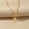 Colar Filho/a Criança, Menino/Menina, Liso Banhado a Ouro 18k