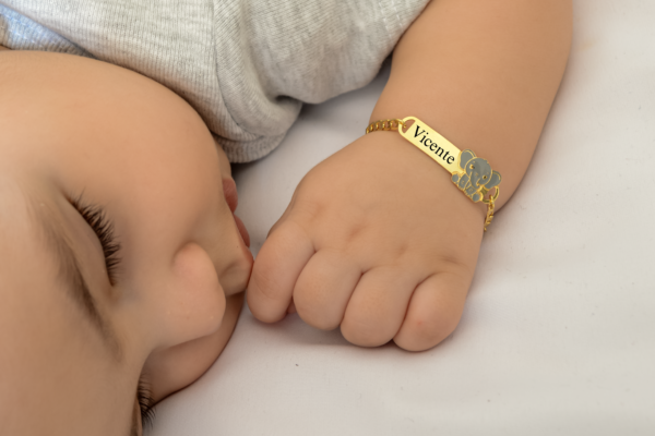 11-6.png Pulseira Infantil Safari Resinada, Personalizado com Nome, Banhado