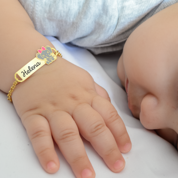 Pulseira Infantil, Elefante Menina,...