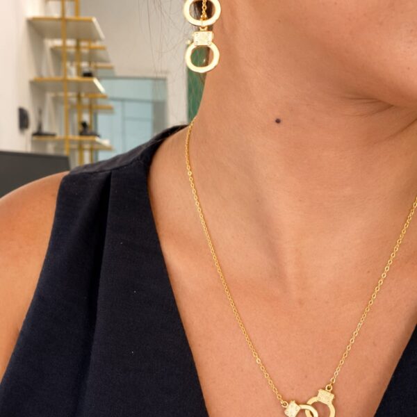 Conjunto Colar + Brinco Algemas Vir...