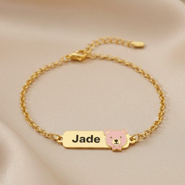 Pulseira Infantil Ursinho/a Resinad...