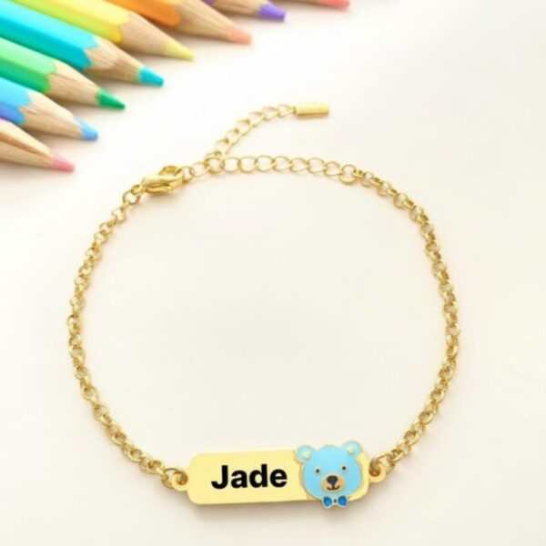 Pulseira Infantil Ursinho/a Resinad...