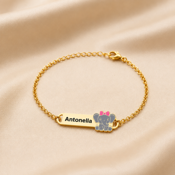 Pulseira Infantil, Elefante Menina,...